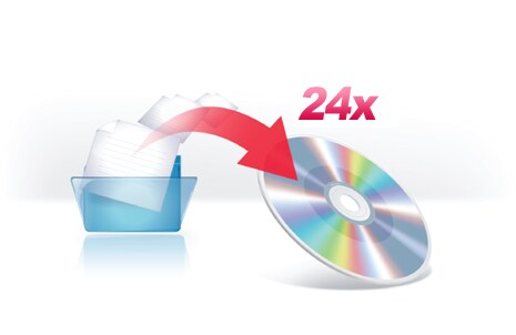 Max 24x DVD-R Writing Speed